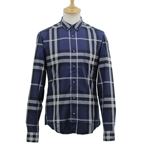 mens burberry button up shirt