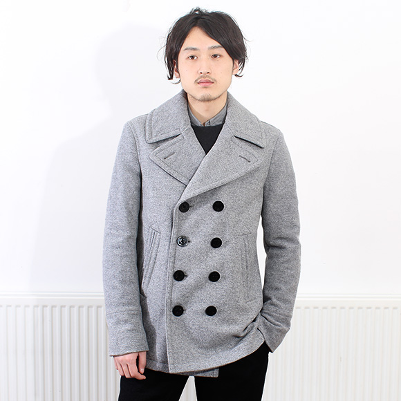 burberry black pea coat