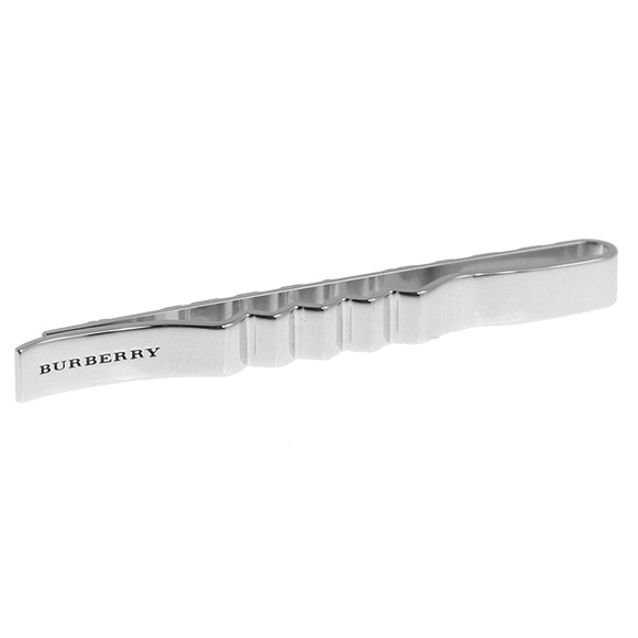 burberry check tie bar