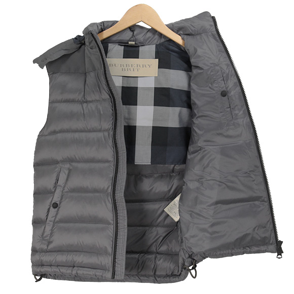 burberry vest grey