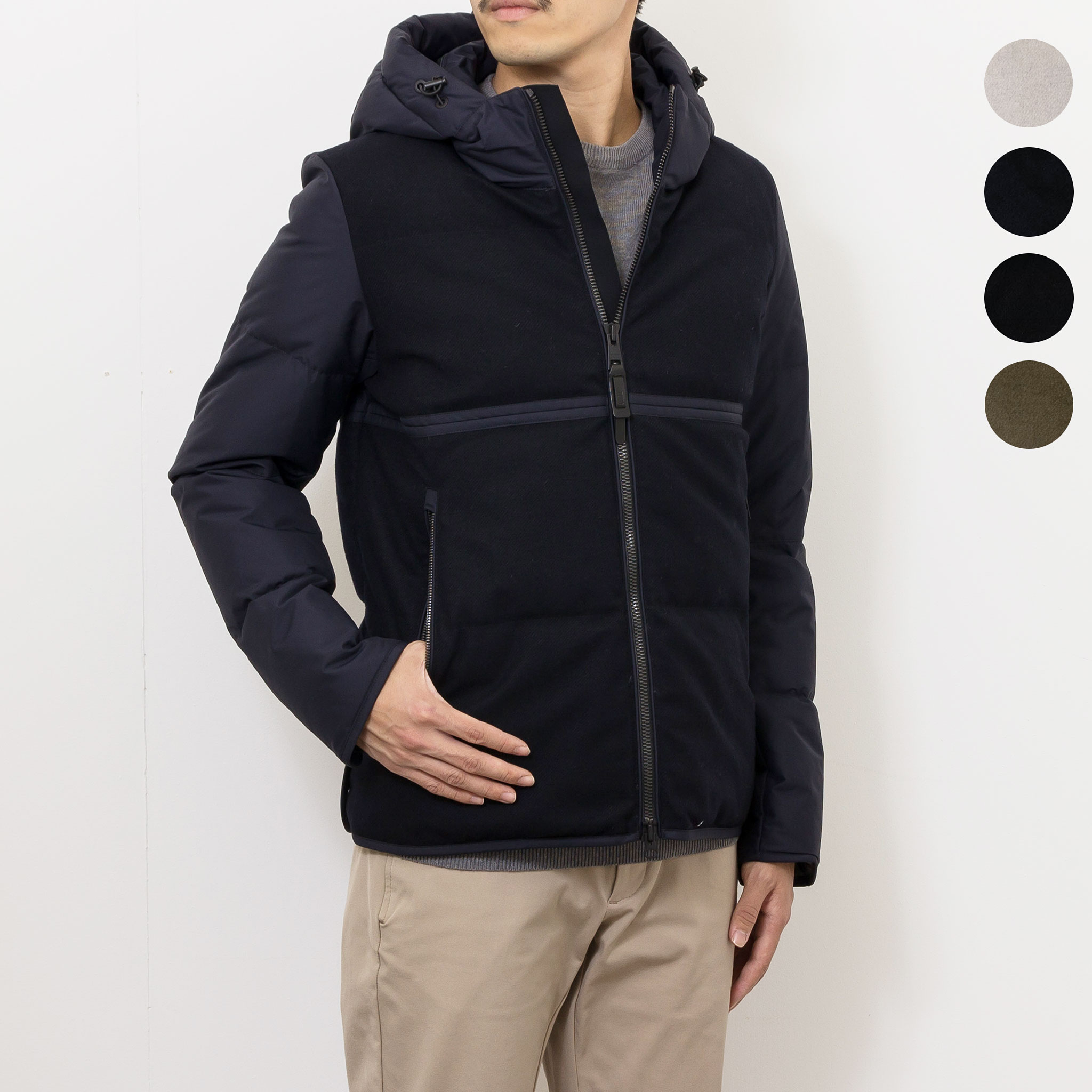 DUNO ブラック ダウンジャケット　44 DUNO/デュノ】ダウンブルゾン｜メンズファッション通販 MEN'S