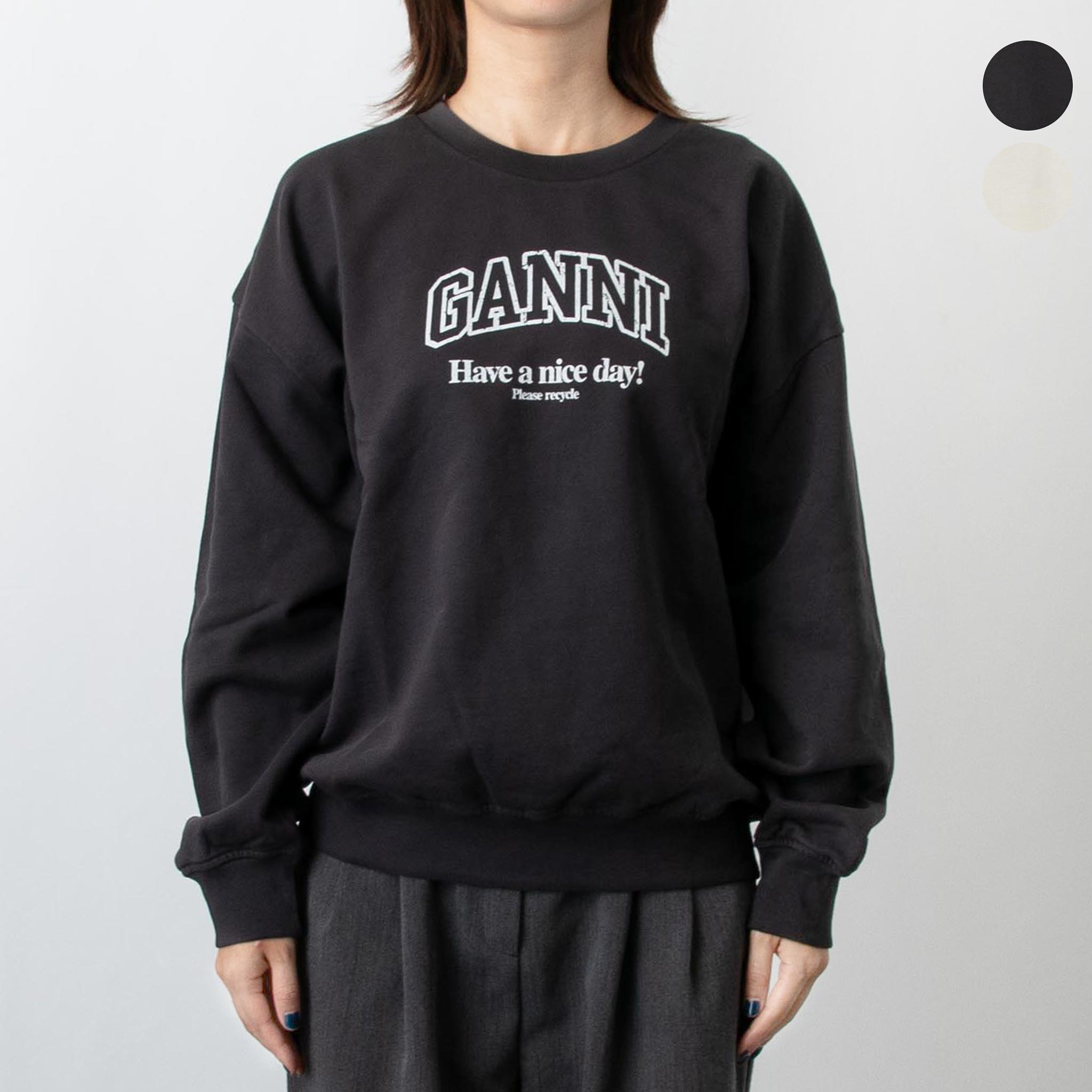 楽天市場】GANNI ガニー パーカー T3024 3529 レディース プルオーバー