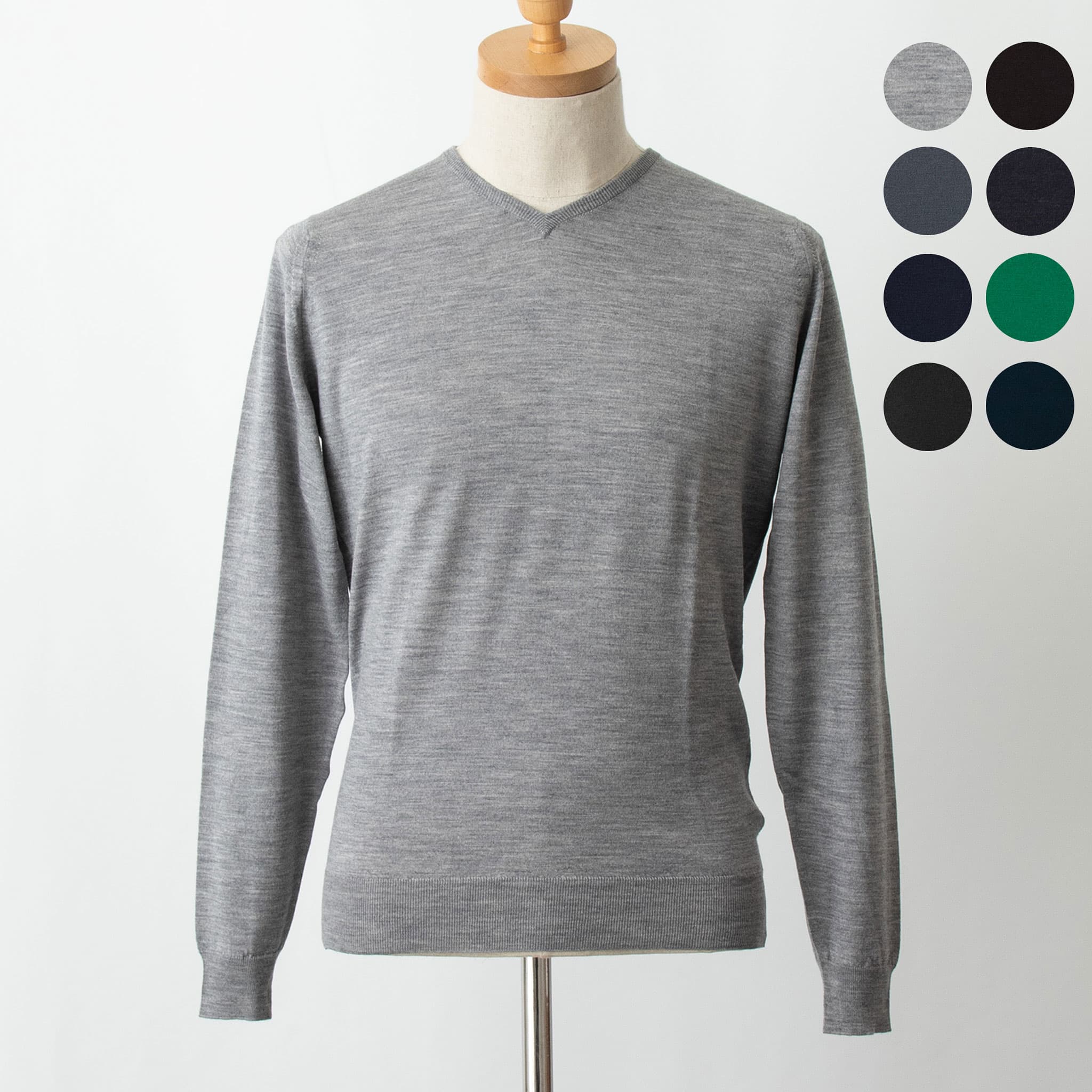 楽天市場】ジョンスメドレー JOHN SMEDLEY メンズ Vネック長袖ニット 