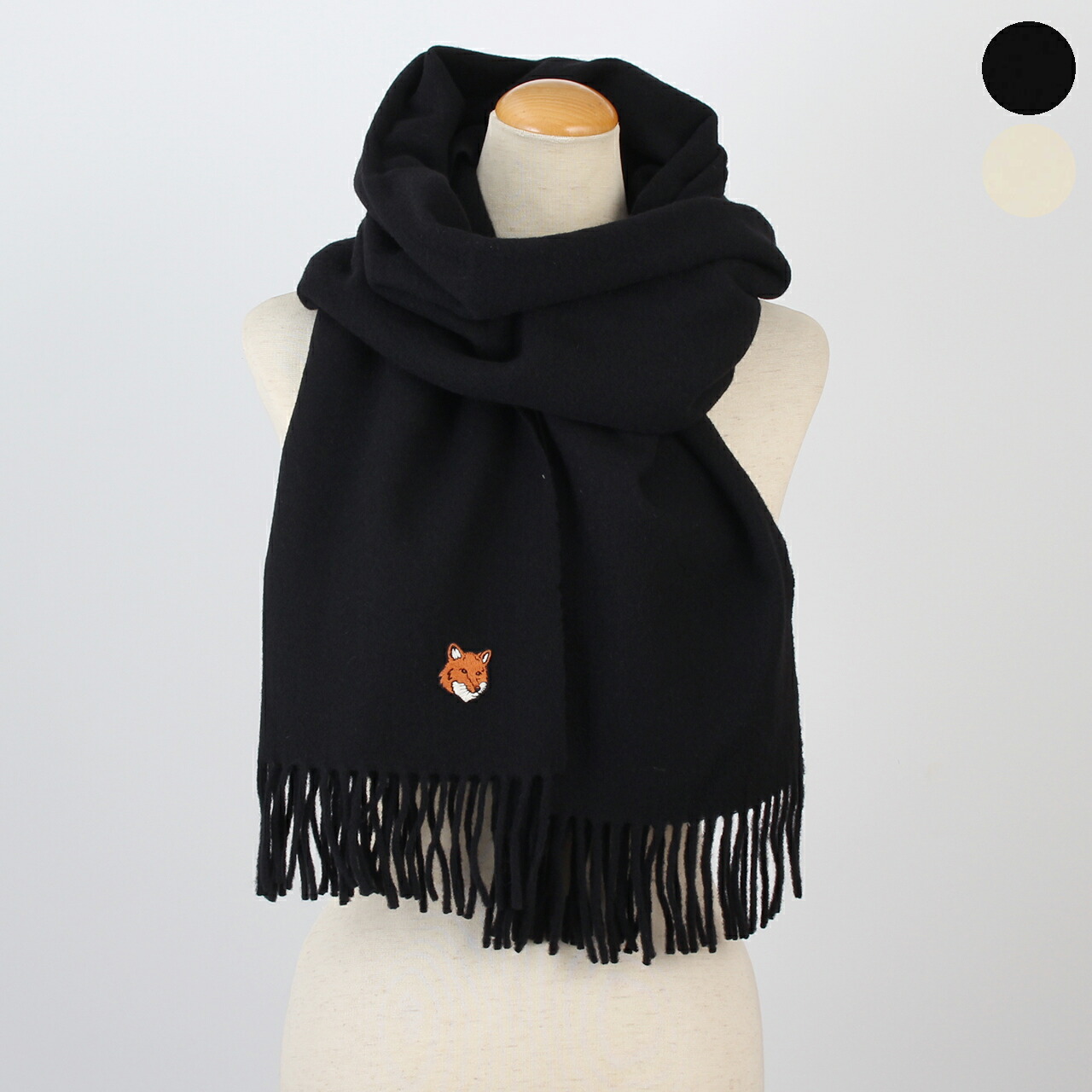 楽天市場】メゾンキツネ マフラー スカーフ ストール ボールド