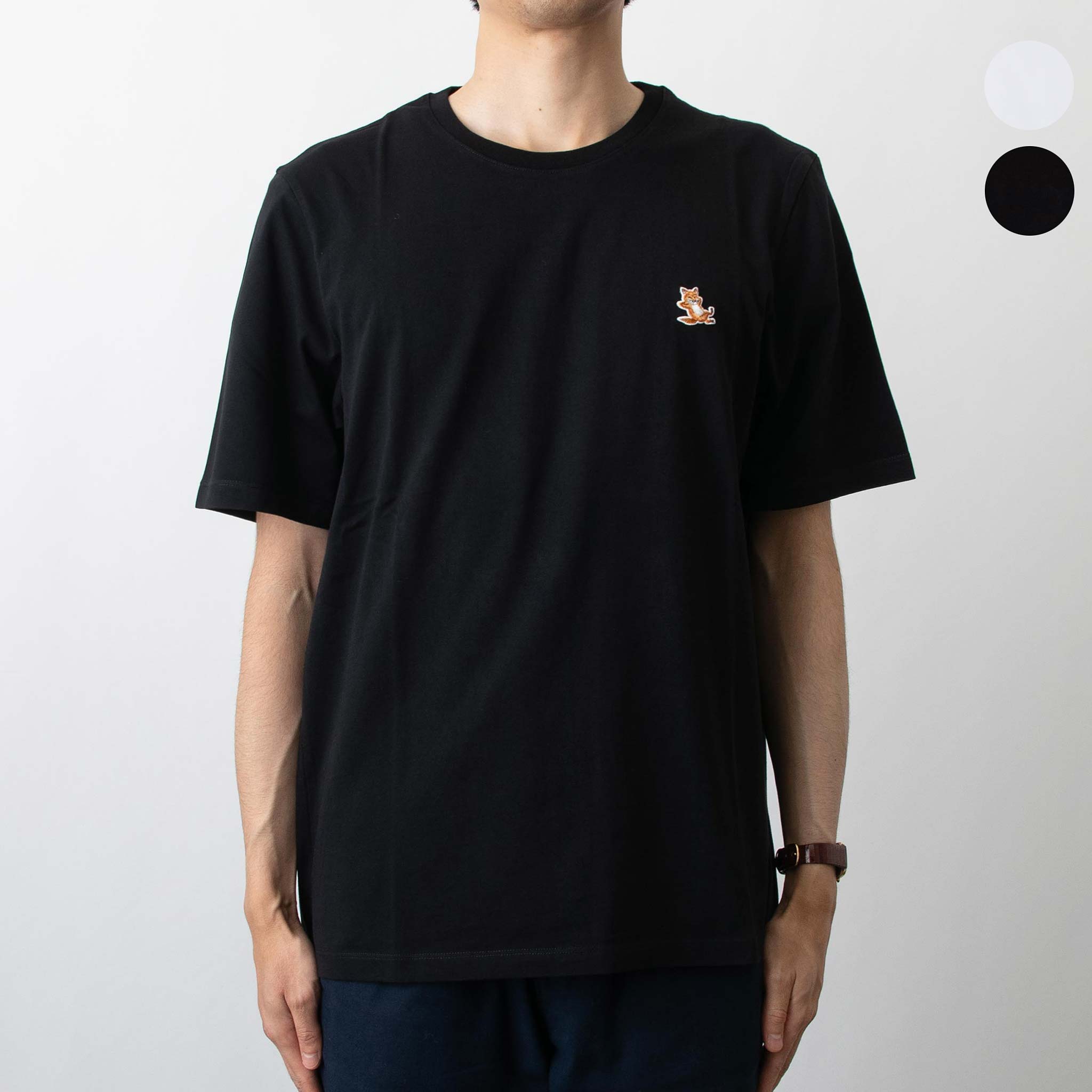PUMA x Maison Kitsune Tシャツ コラボ 黒　L PUMA x Maison Kitsune Tシャツ コラボ 黒 L - メルカリ