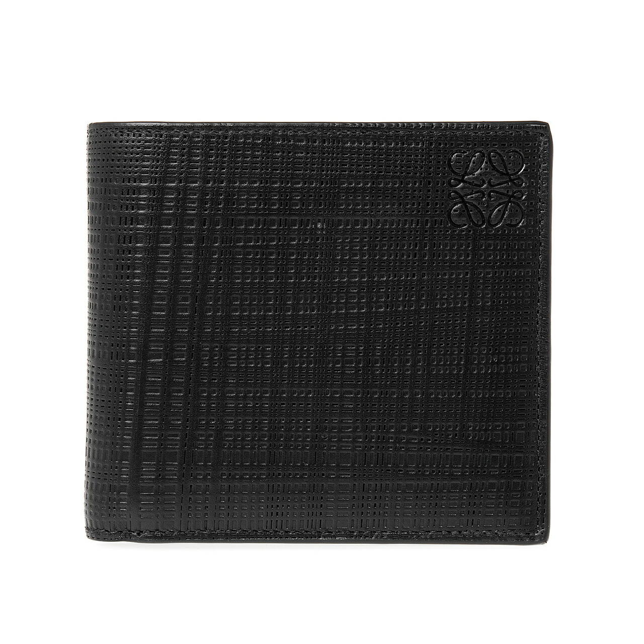 ロエベ Loewe 札入 メンズ 二つ折り財布 真っ黒 Linen リネン Bifold Wallet Cx03 1930 1100 Black 21ss Newbyresnursery Com