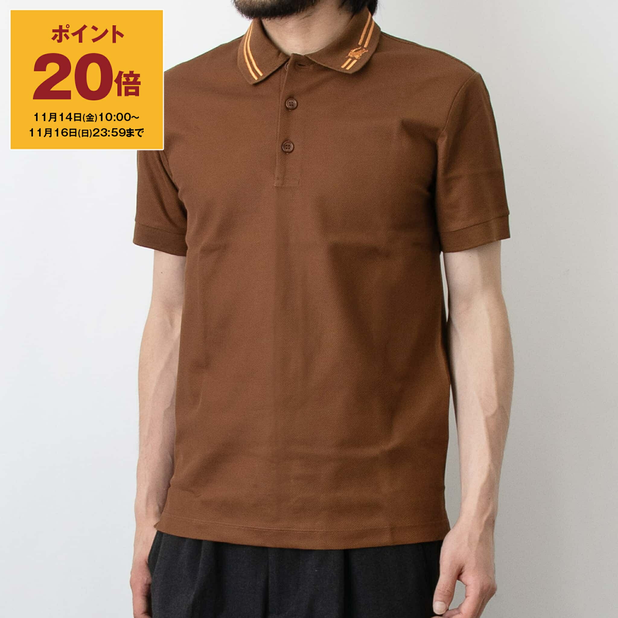 楽天市場】BURBERRY バーバリー MONOGRAM MOTIF COTTON POLO SHIRT