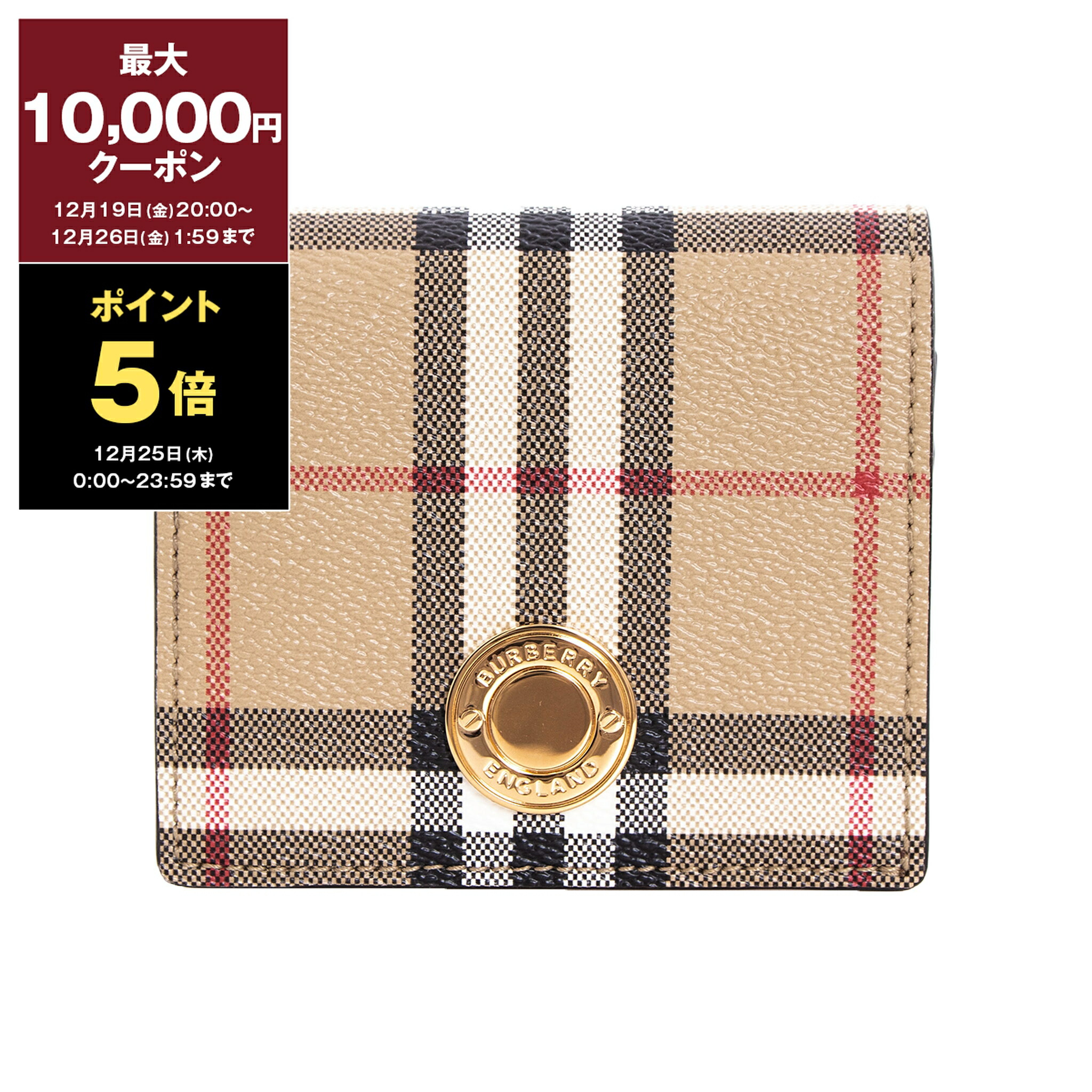 バーバリー　Burberry 折り財布　三つ折り　チェック 楽天市場】BURBERRY バーバリー CHECK BI-FOLD WALLET 三つ折り財布
