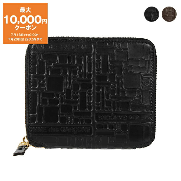 【最大10,000円クーポン】コムデギャルソン COMME DES GARCONS 財布 ラウンドファスナー二つ折り財布 EMBOSSED LOGOTYPE FULL ZIP AROUND WALLET [エンボス ロゴタイプ] レディース メンズ SA2100EL【2026SS-】｜ChelseaGardensUK
