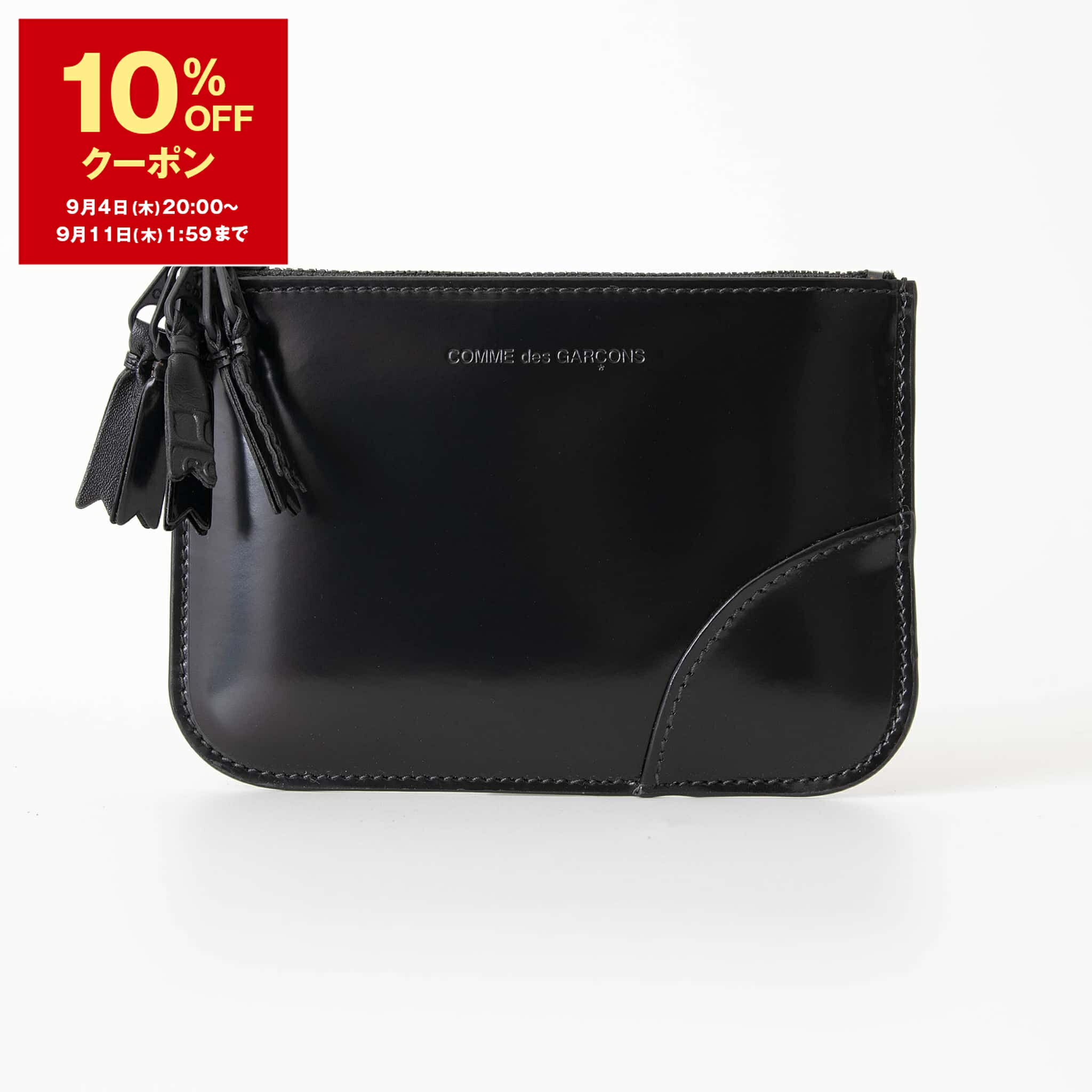 未使用級 COMME des GARCONS 財布 L字 ファスナー 黒 COMME des GARCONS コムデギャルソン DES 財布 L字ファスナー