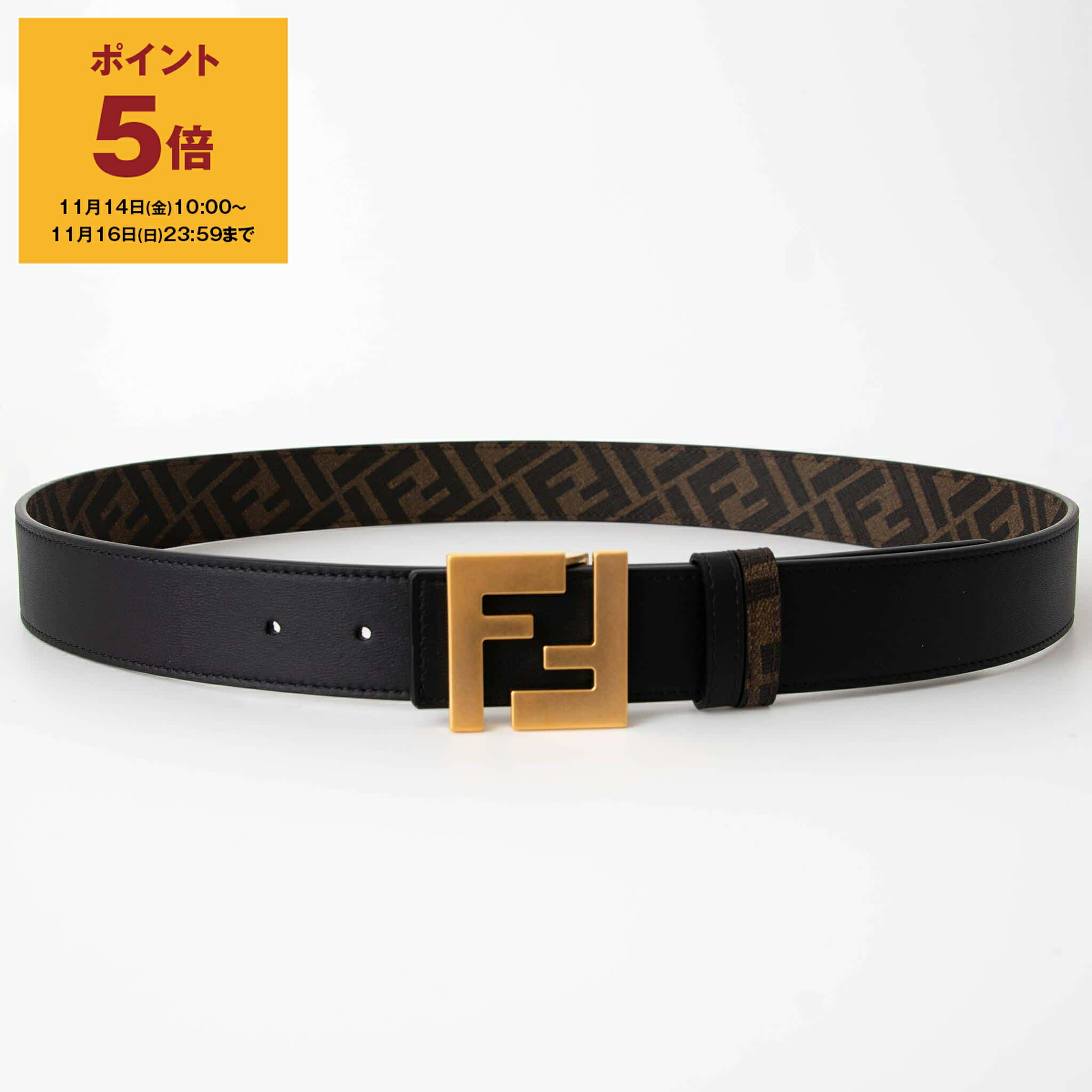 楽天市場】FENDI フェンディ FF Logo Belt ベルト FF柄 FFバックル