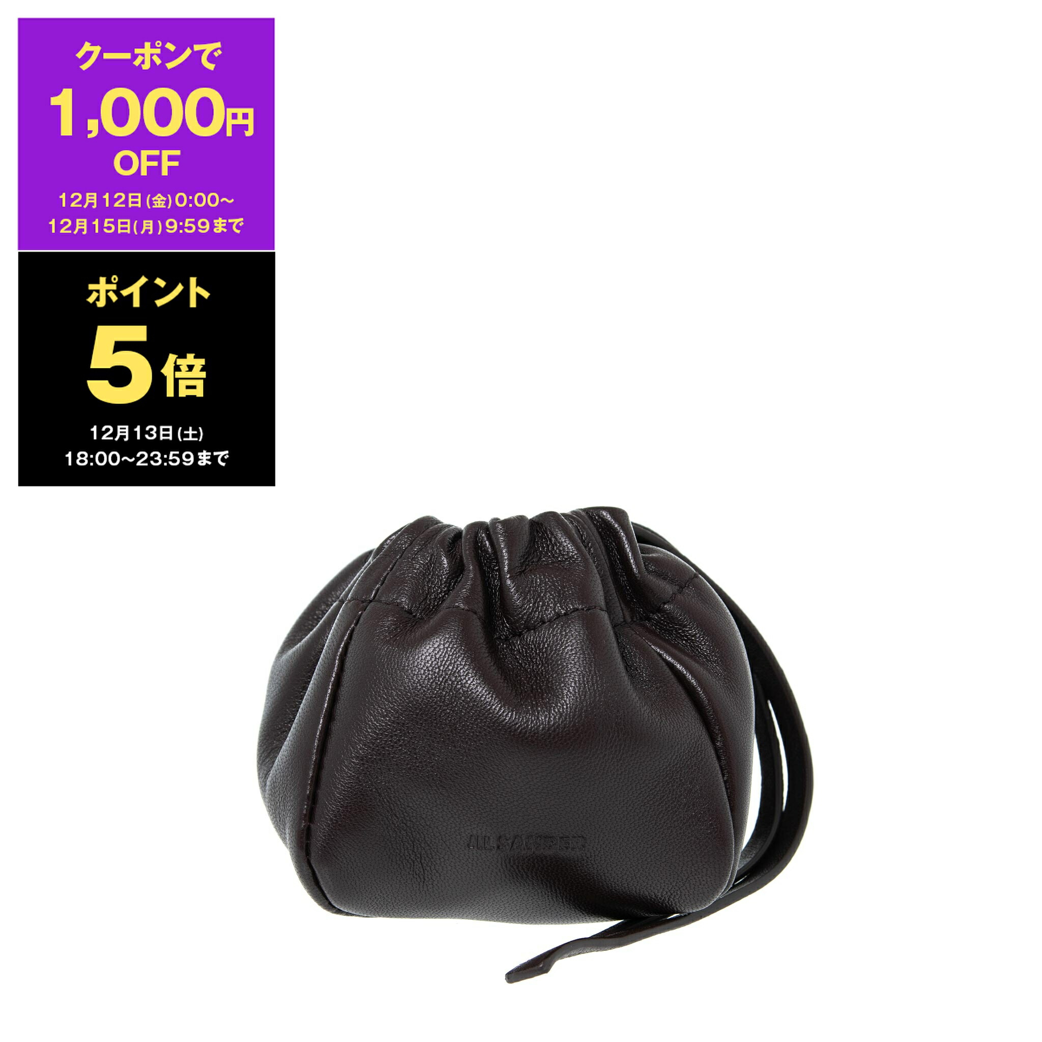 JIL SANDER ハート型ポーチ ブラック JIL SANDER】大人気の