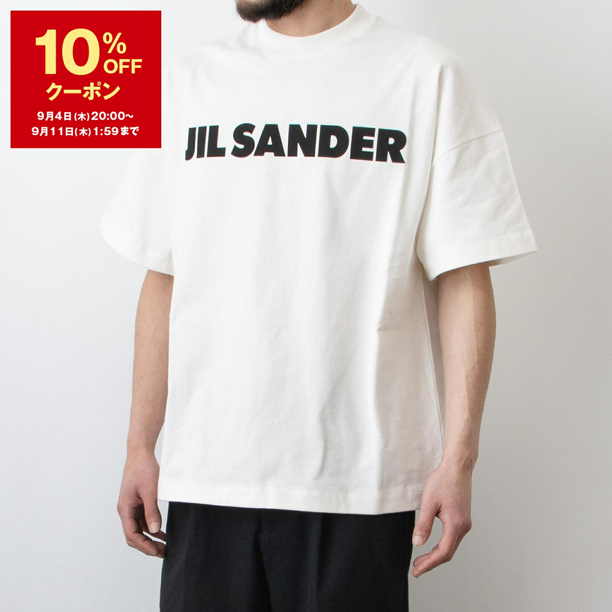 JIL SANDER ホワイト ロゴ Tシャツ Jil Sander ロゴ Tシャツ | ホワイト | FARFETCH JP