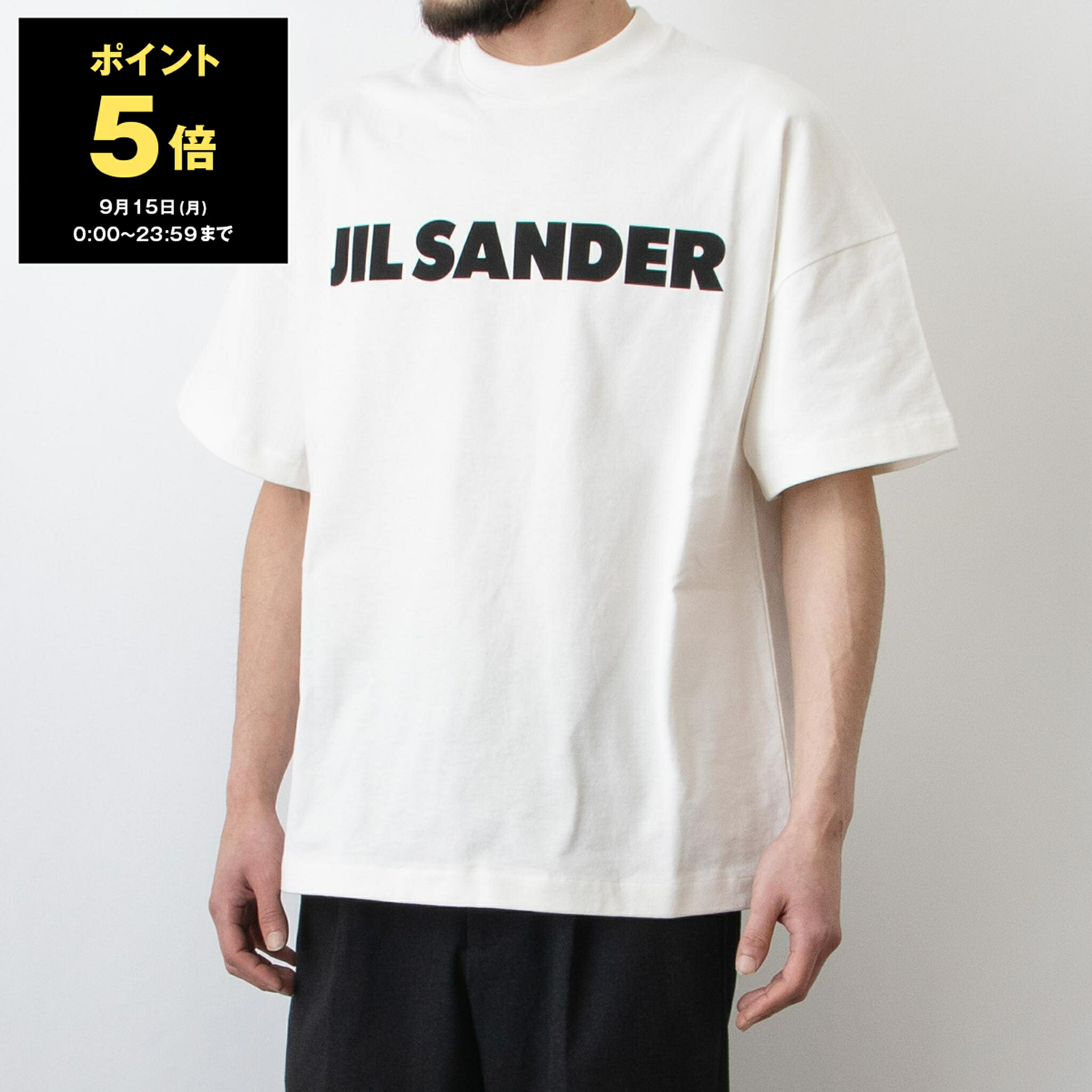 JIL SANDER+ ホワイト系Tシャツ Jil Sander - Long-sleeved T-Shirt in Porcelain – Stoy
