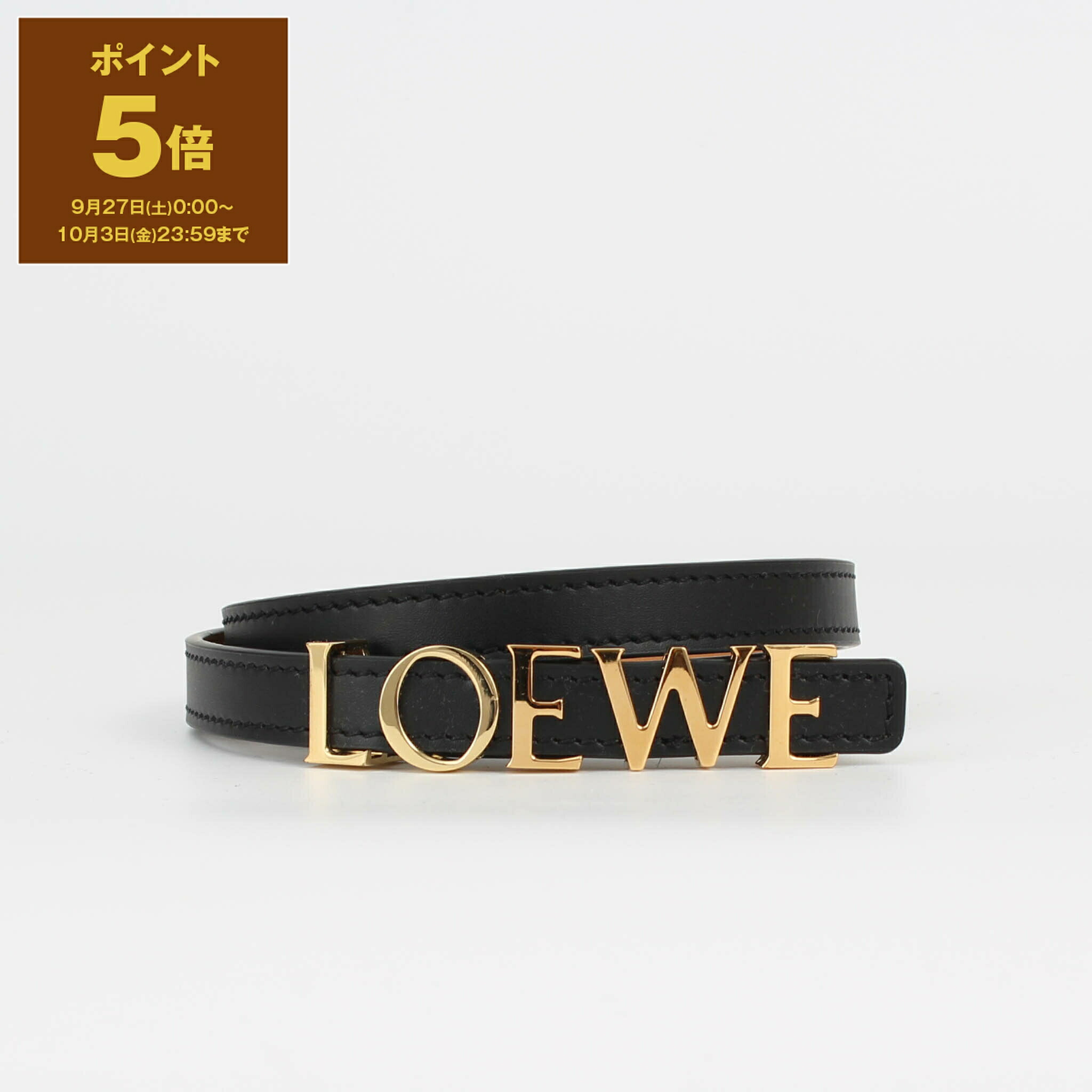 ロエベ　細い黒いレディースベルト 金色バックル 楽天市場】LOEWE ロエベ ベルト E619Z20X65 レディース レザー