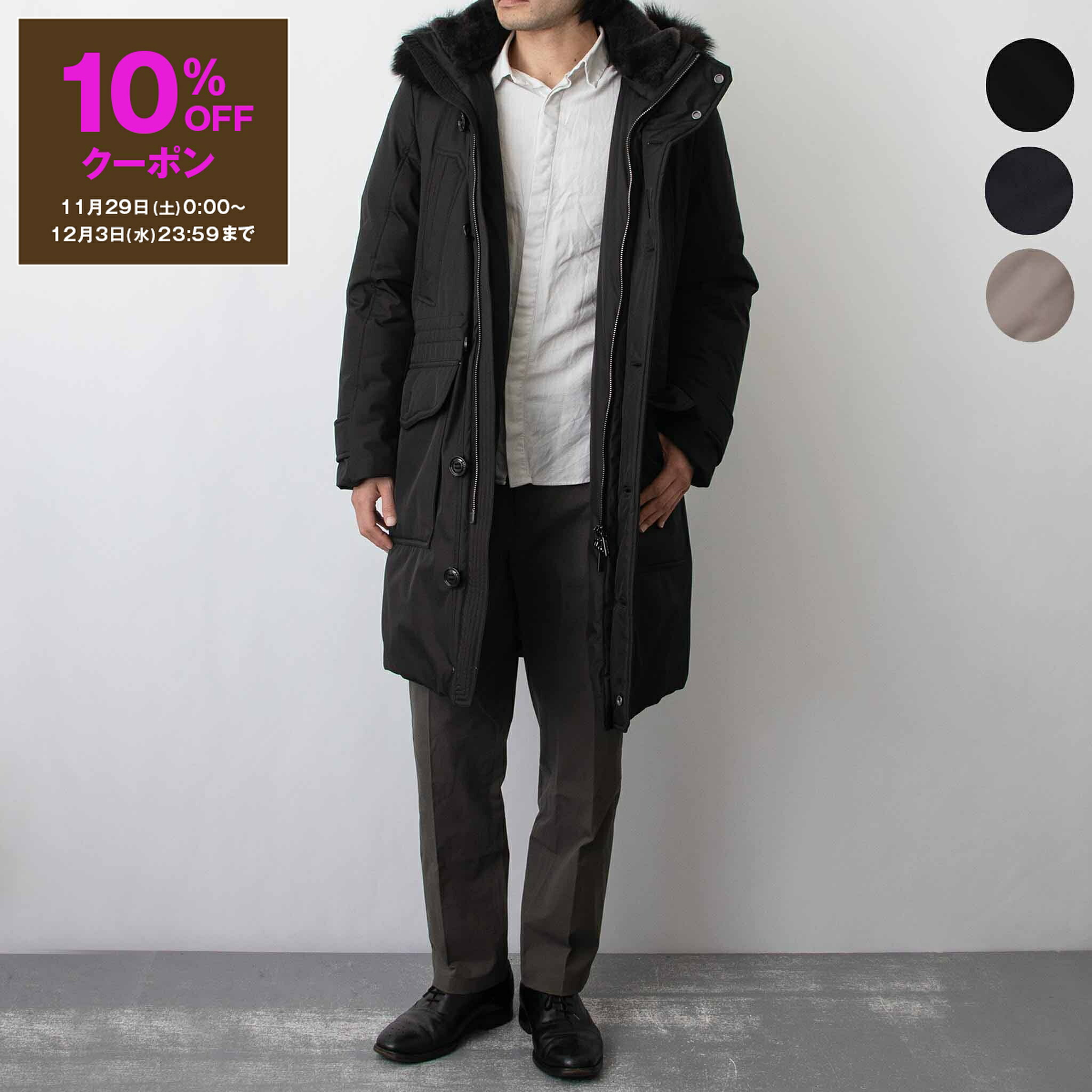 楽天市場】MOORER ムーレー ダウンコート SAPPORO-GF NERO メンズ