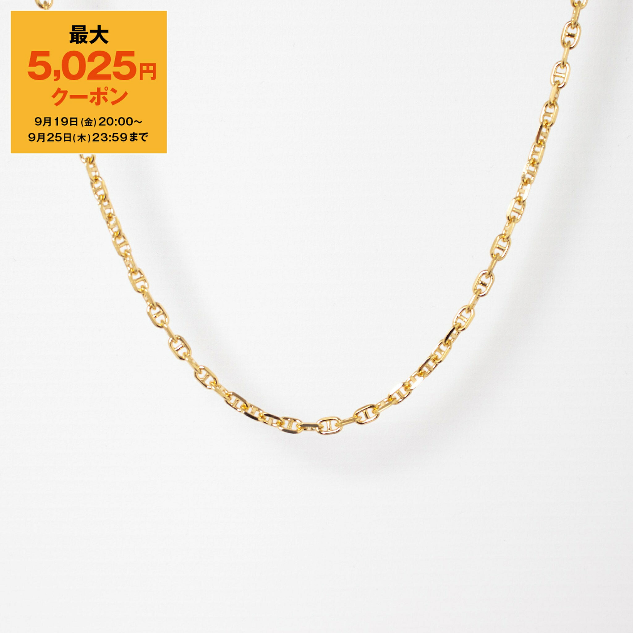 新品未使用 TOMWOODトムウッドAnker チェーンネックレス　ゴールド TOM WOOD TOMWOOD トムウッド ネックレス Anker Chain Gold 20.5