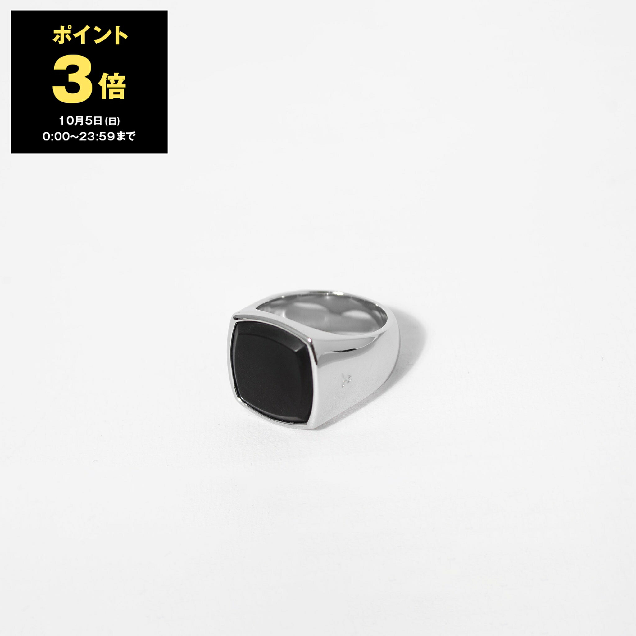 【箱付き・最安値】トムウッド　クッションリング　ブラックオニキス　サイズ54 TOM WOOD トムウッド （TOM WOOD） クッション リング ブラック