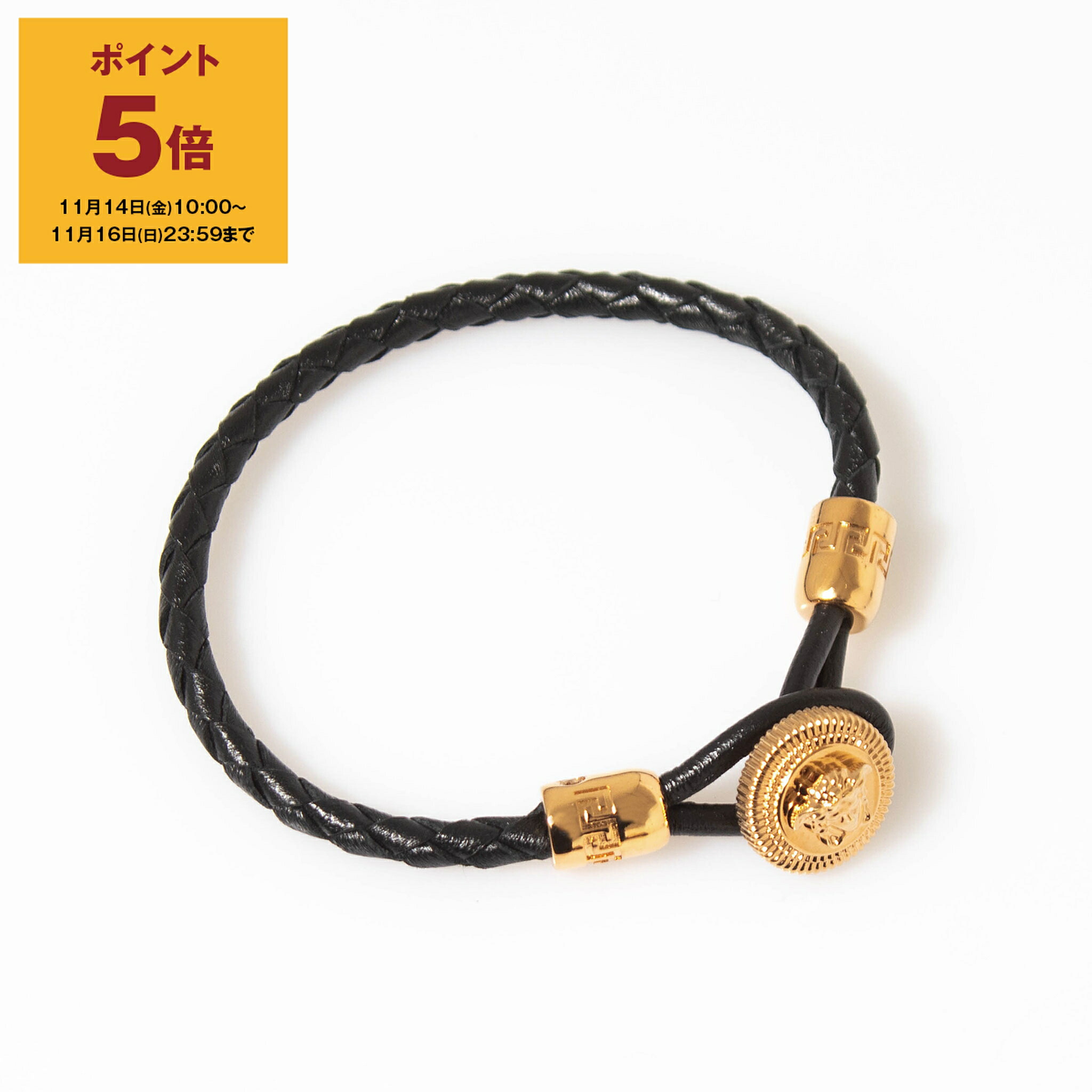 楽天市場】ヴェルサーチ ブレスレット レザー メデューサ グレカ