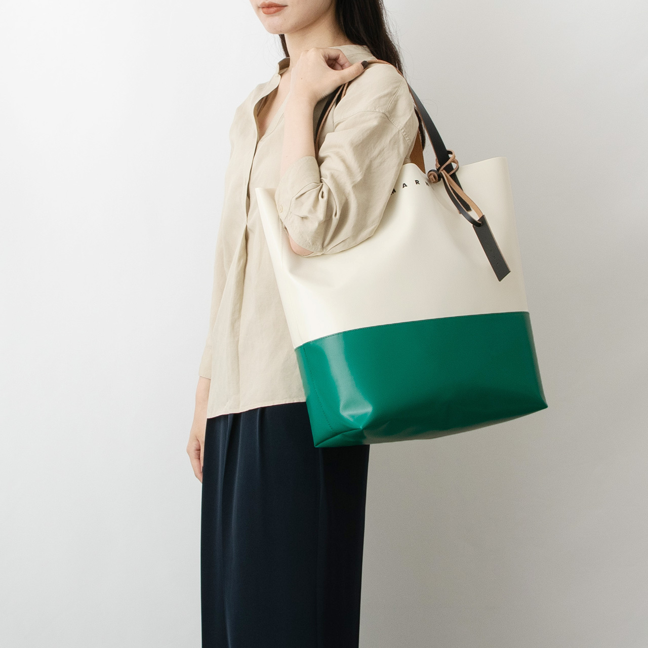 マルニ MARNI バッグメンズ SHMQ0037A0 WHITE レディース GREEN シルク