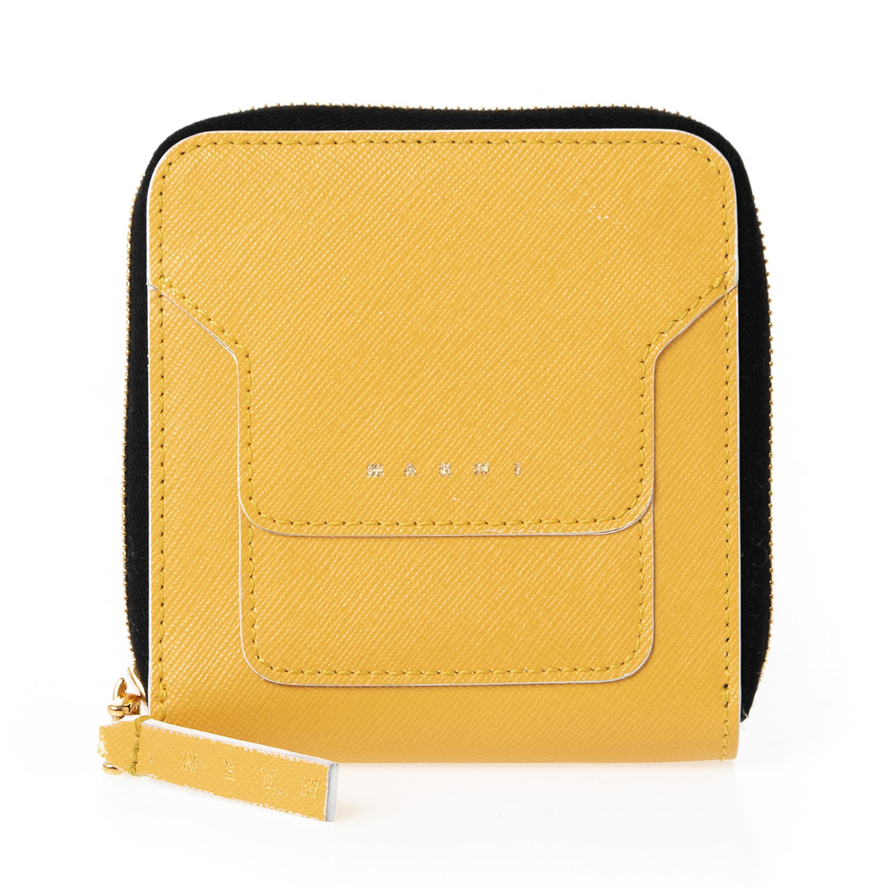 マルニ Marni 財布 レディース ラウンドファスナー二つ折り財布 イエロー Square Zip Around Wallet Pfmoq09u07 Lv5 Z390w 21ss Runawayapricot Com