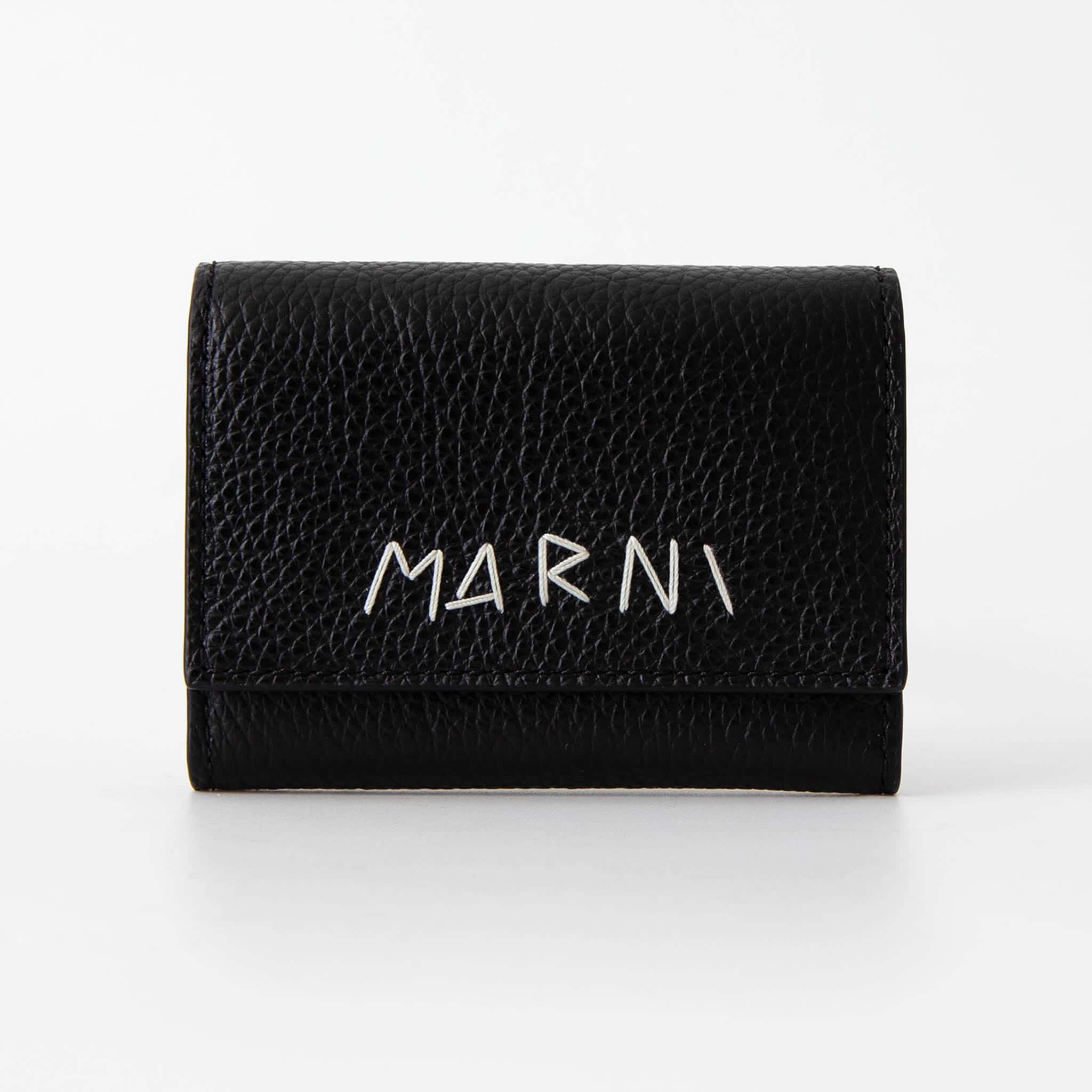 楽天市場】マルニ MARNI 財布 三つ折り財布 MENDING EMBROIDERY