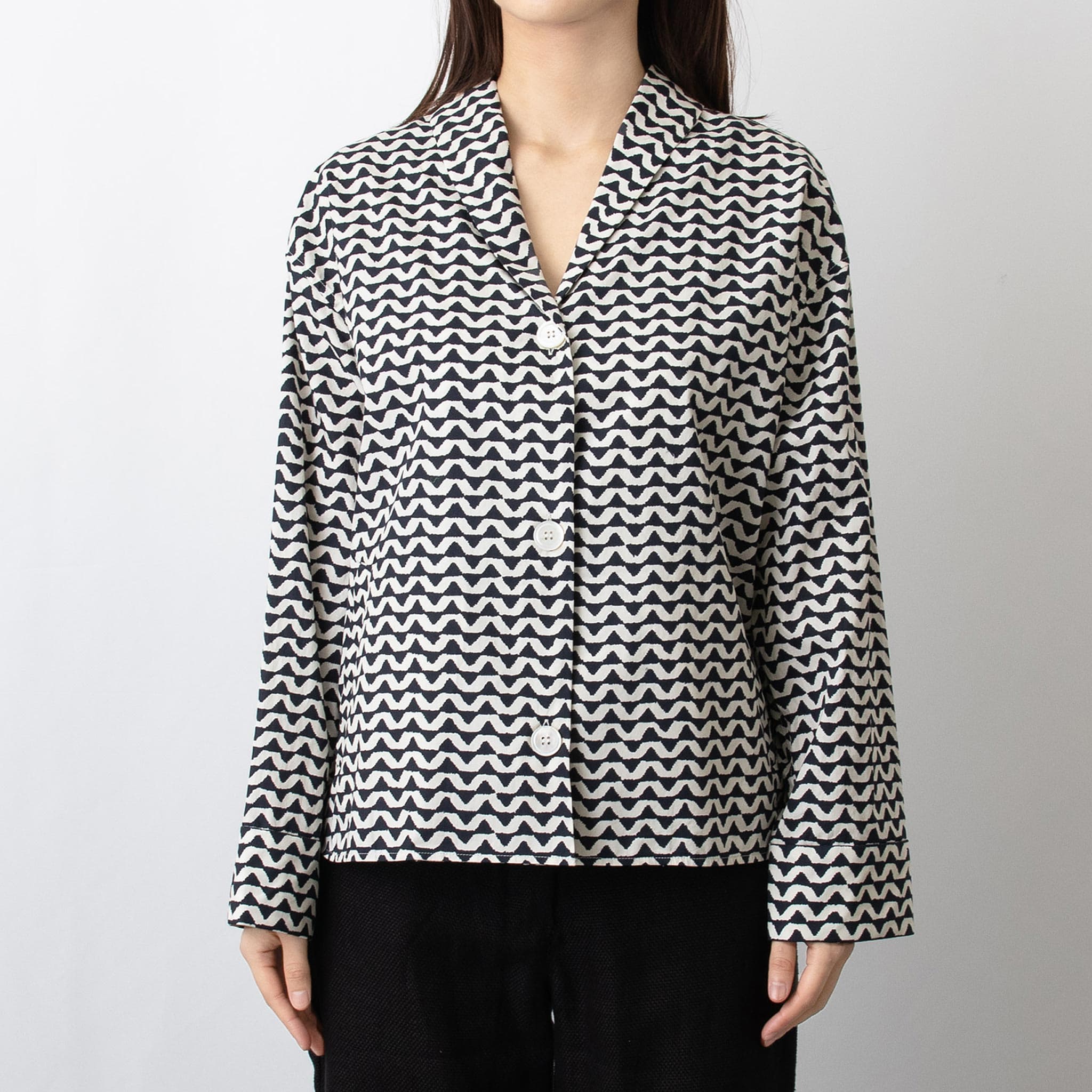 マックスマーラ S MAX MARA レディース 長袖シャツ ELENA 91110832000 001 ECRU/BLUE【アウトレット】｜ChelseaGardensUK