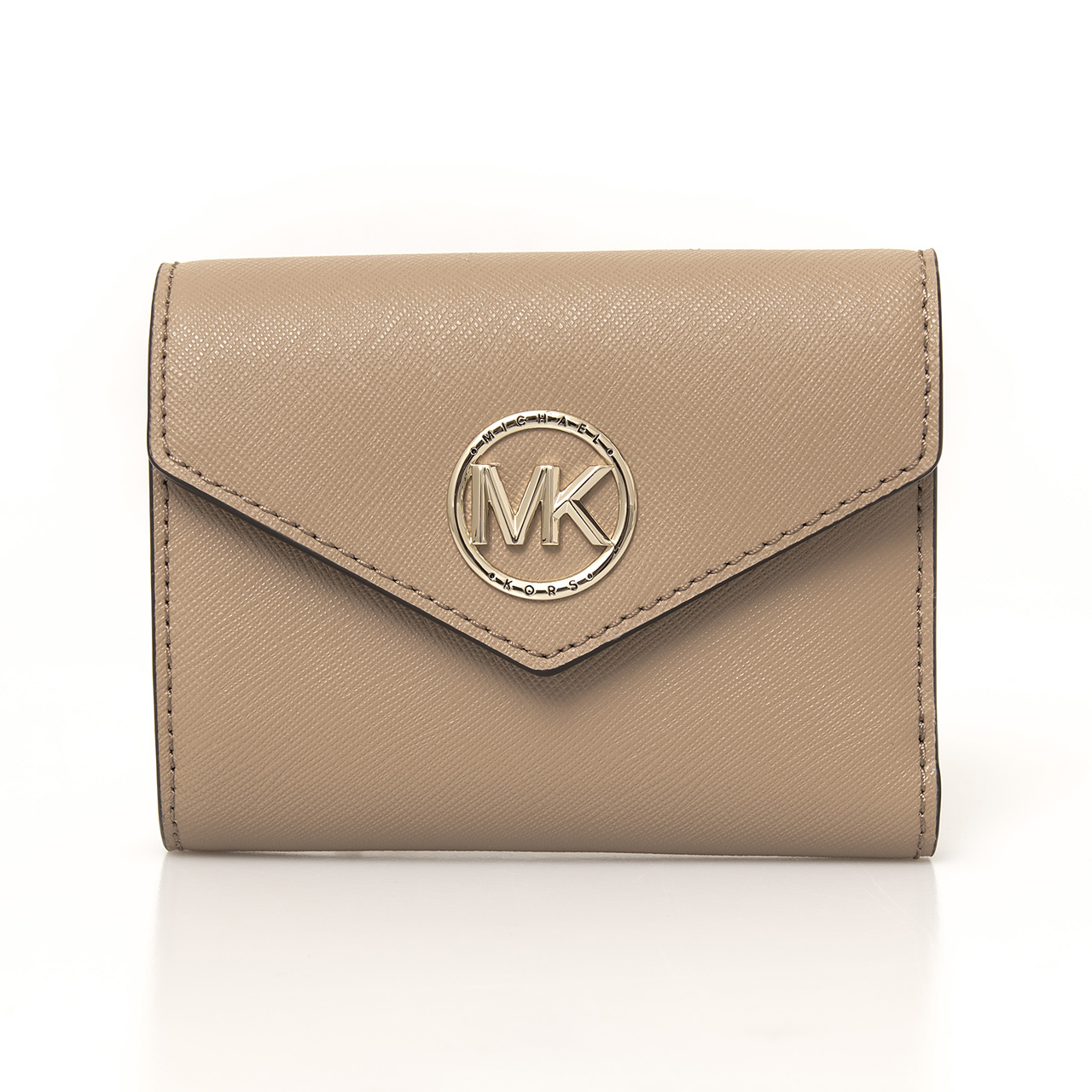 国内配送 マイケルコース Michael Kors 財布 レディース 三つ折り財布 キャメル Carmen Medium Saffiano Leather Tri Fold Envelope Wallet 34s1lnme6l 222 Camel ミニ財布 21ss 新版 Www Jerad Org