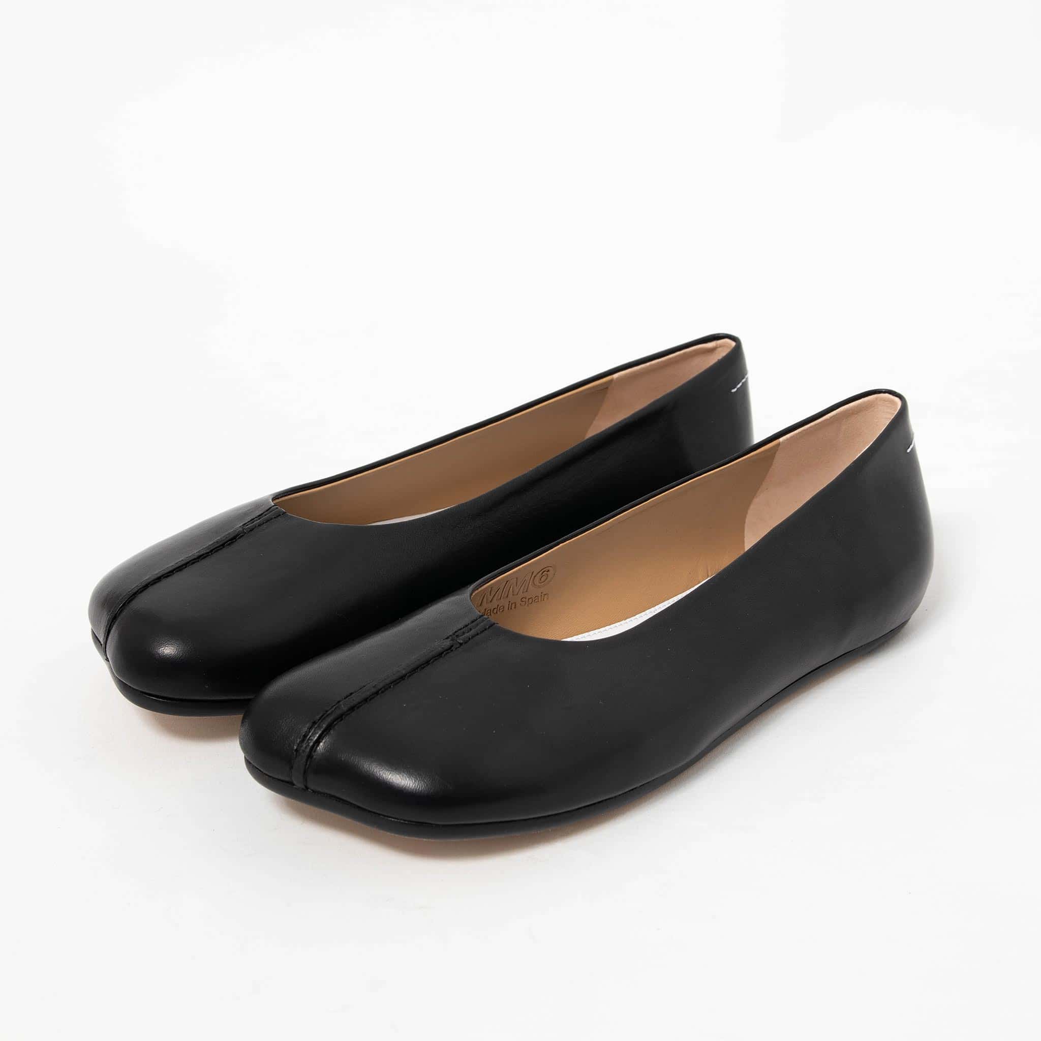 エムエム6 メゾンマルジェラ MM6 MAISON MARGIELA バレエシューズ ANATOMIC STITCH-OUT LEATHER BALLERINAS [アナトミック バレエフラット] レディース S59WZ0097 P5000【2025SS】画像
