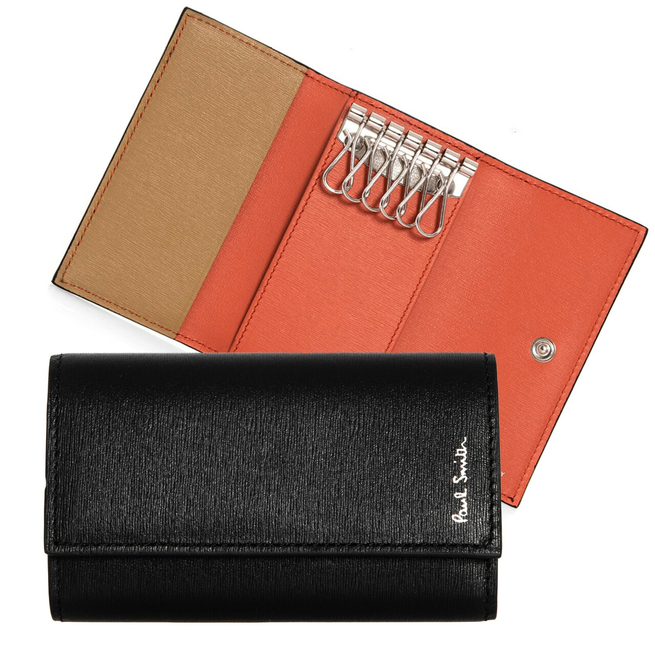 円 割引価格 ポールスミス Paul Smith メンズ キーケース ブラック Mens Wallet Keycase M1a 1981 Istrgs 79 Black