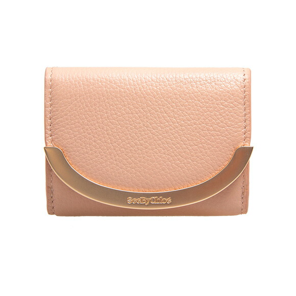 シーバイクロエ SEE BY CHLOE 財布 レディース 三つ折り財布 パウダーピンク LIZZIE COMPACT WALLET [リジー]  CHS19AP891 349 6K0 POWDER【ミニ財布】｜ChelseaGardensUK