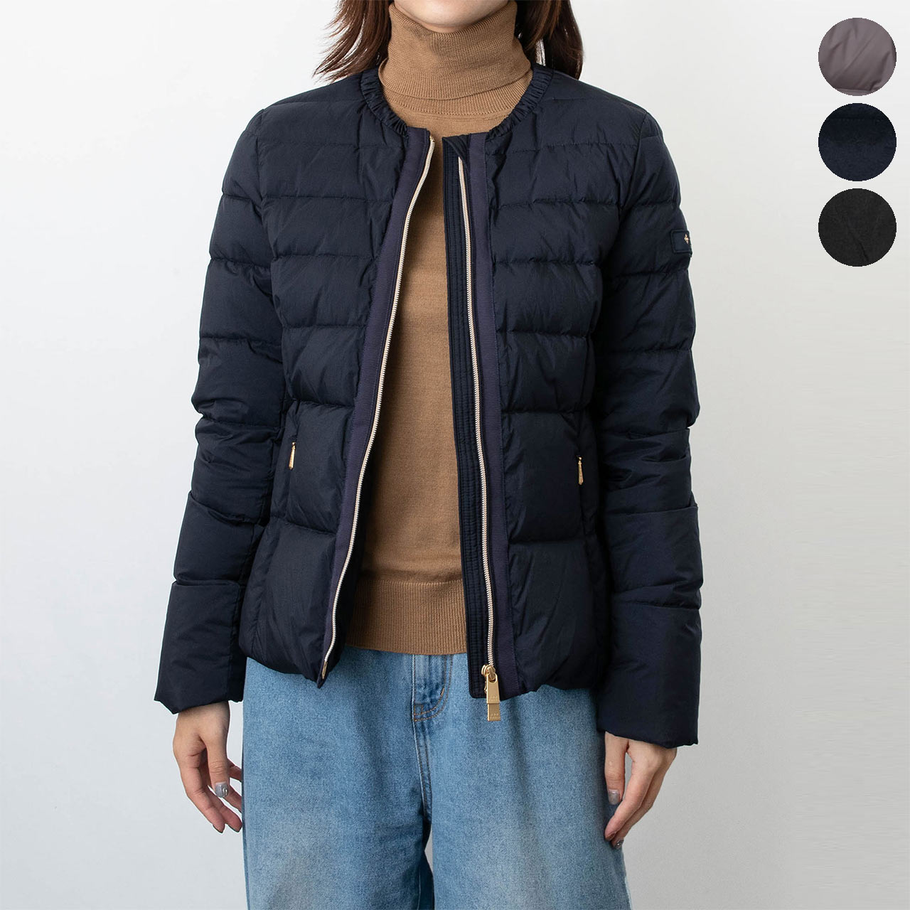 【美品】タトラスCERCIDAノーカラーキルティングダウンジャケット黒02 楽天市場】タトラス アスター ダウン ダウンジャケット レディース