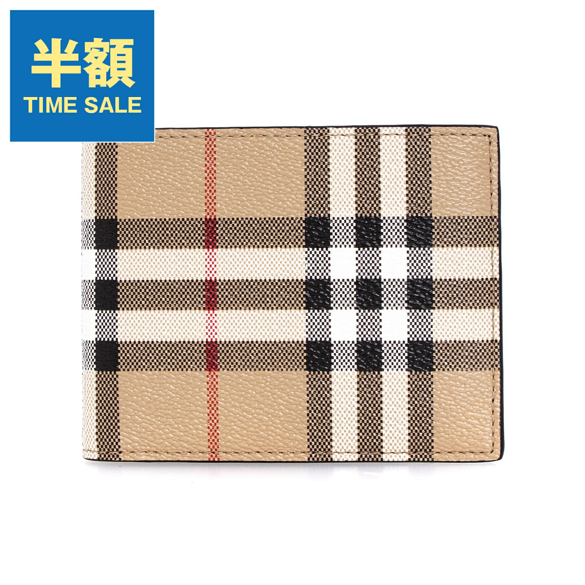楽天市場】Burberry バーバリー Small Check Bi-Fold Wallet 二つ折り