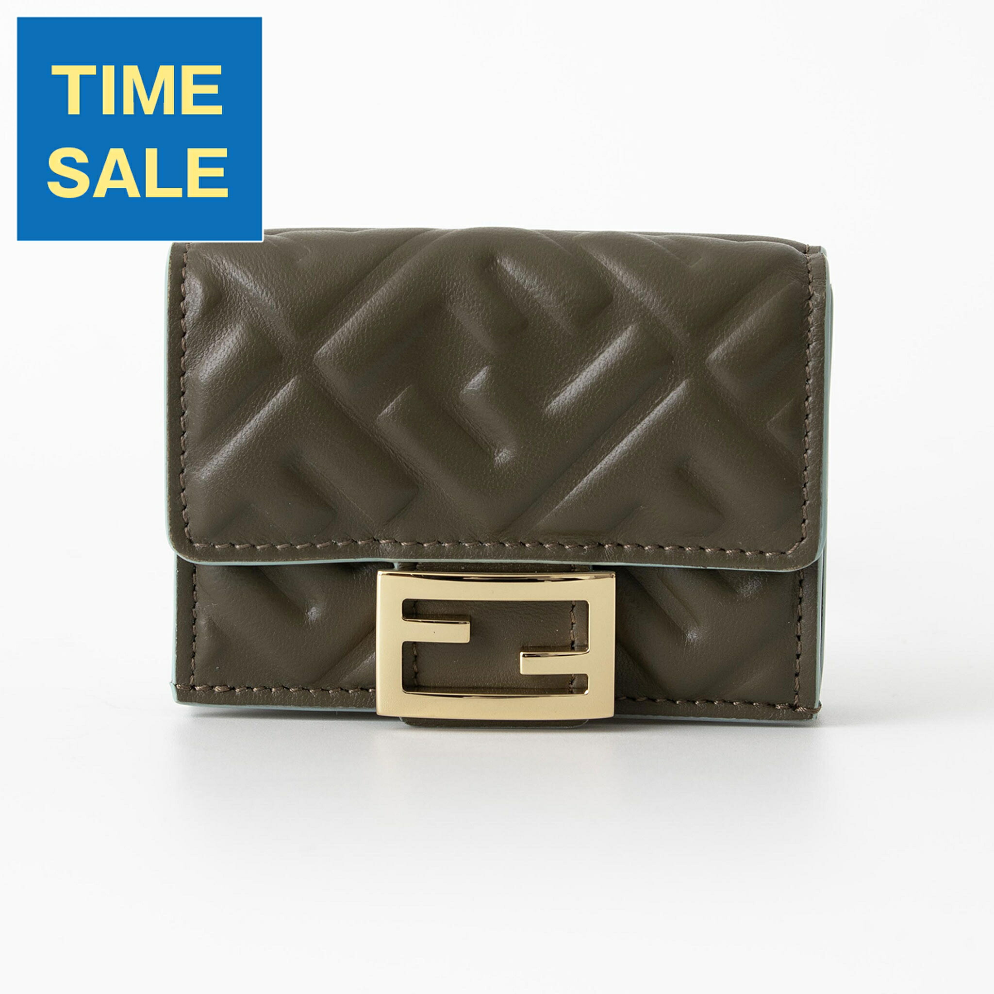 Fendi 三つ折り財布 ブラック FENDI フェンディ 財布 三つ折り財布 BAGUETTE MICRO TRIFOLD WALLET