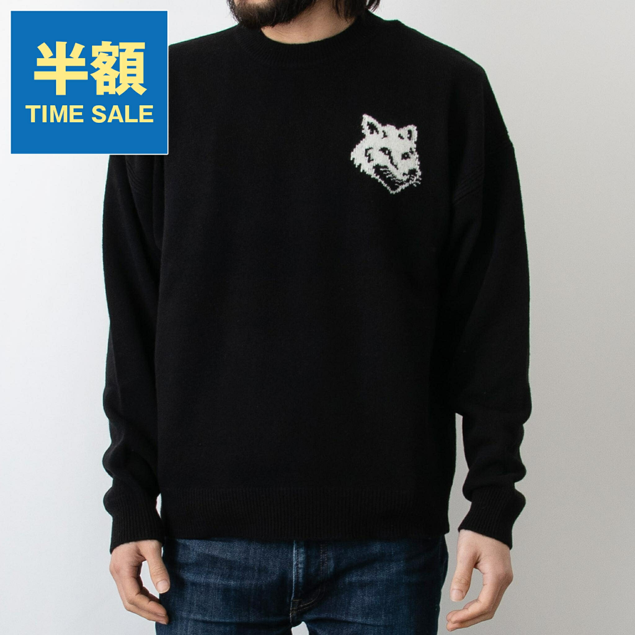 楽天市場】MAISON KITSUNE メゾンキツネ ニット BOLD FOX HEAD