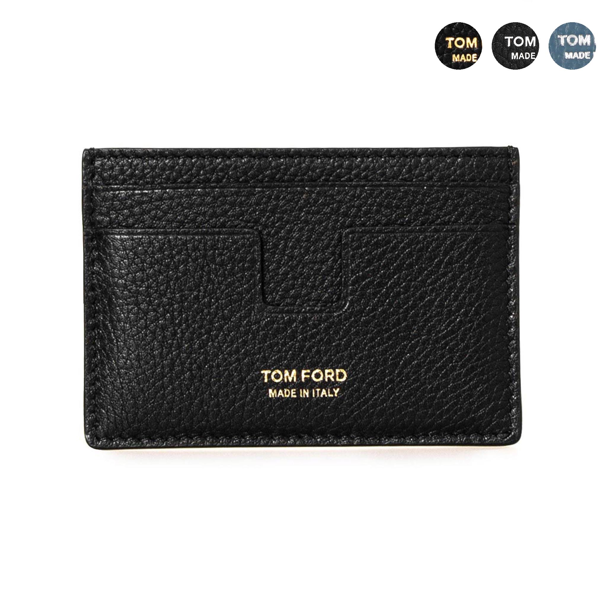 【未使用保管品】TOMFORD トムフォード カードケース 名刺入れ　ブラック TOM FORD トムフォード 名刺入れ（カードケース） T LINE