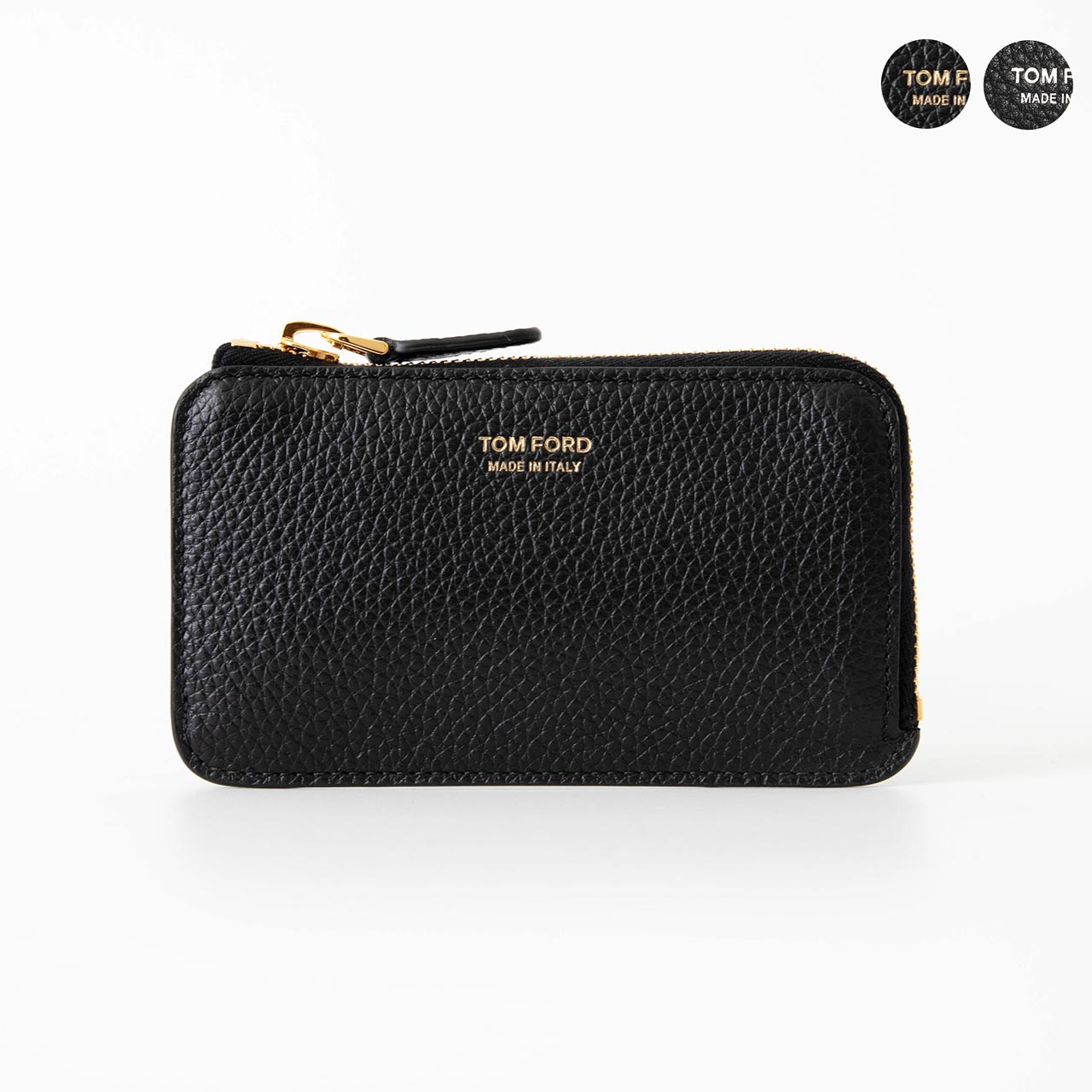 1998 TOM FORD 長財布 ラウンドファスナー シボ革 ブラック 1998 TOM FORD 長財布 ラウンドファスナー シボ革 ブラック メンズ