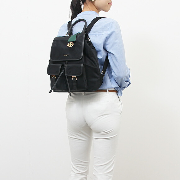 楽天市場 トリーバーチ Tory Burch バッグ レディース バックパック リュック ブラック Perry Nylon Flap Backpack 001 Black Chelseagardensuk