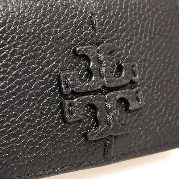 レディース 最大1 500円クーポン対象 001 財布 Burch トリーバーチ ブラック Tri Fold 財布 Mcgraw 三つ折り財布 Tory Mini Wallet 001 Black ミニ財布 Chelseagardensukトリーバーチ Tory Burch