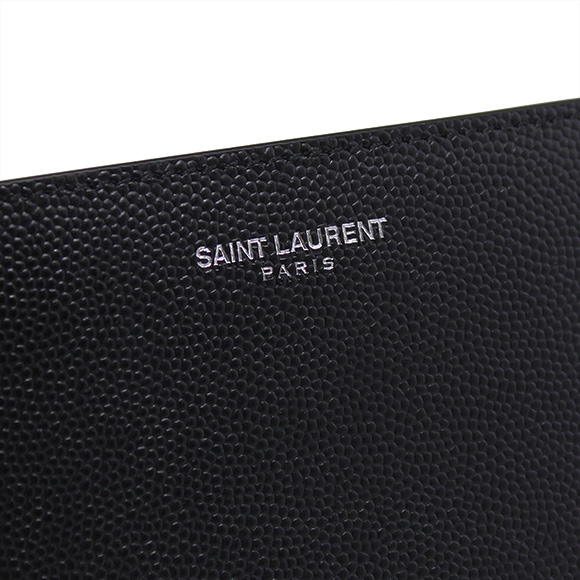 【楽天市場】【ポイント3倍】サンローランパリ SAINT LAURENT PARIS 財布 メンズ 二つ折り財布 ブラック CLASSIC