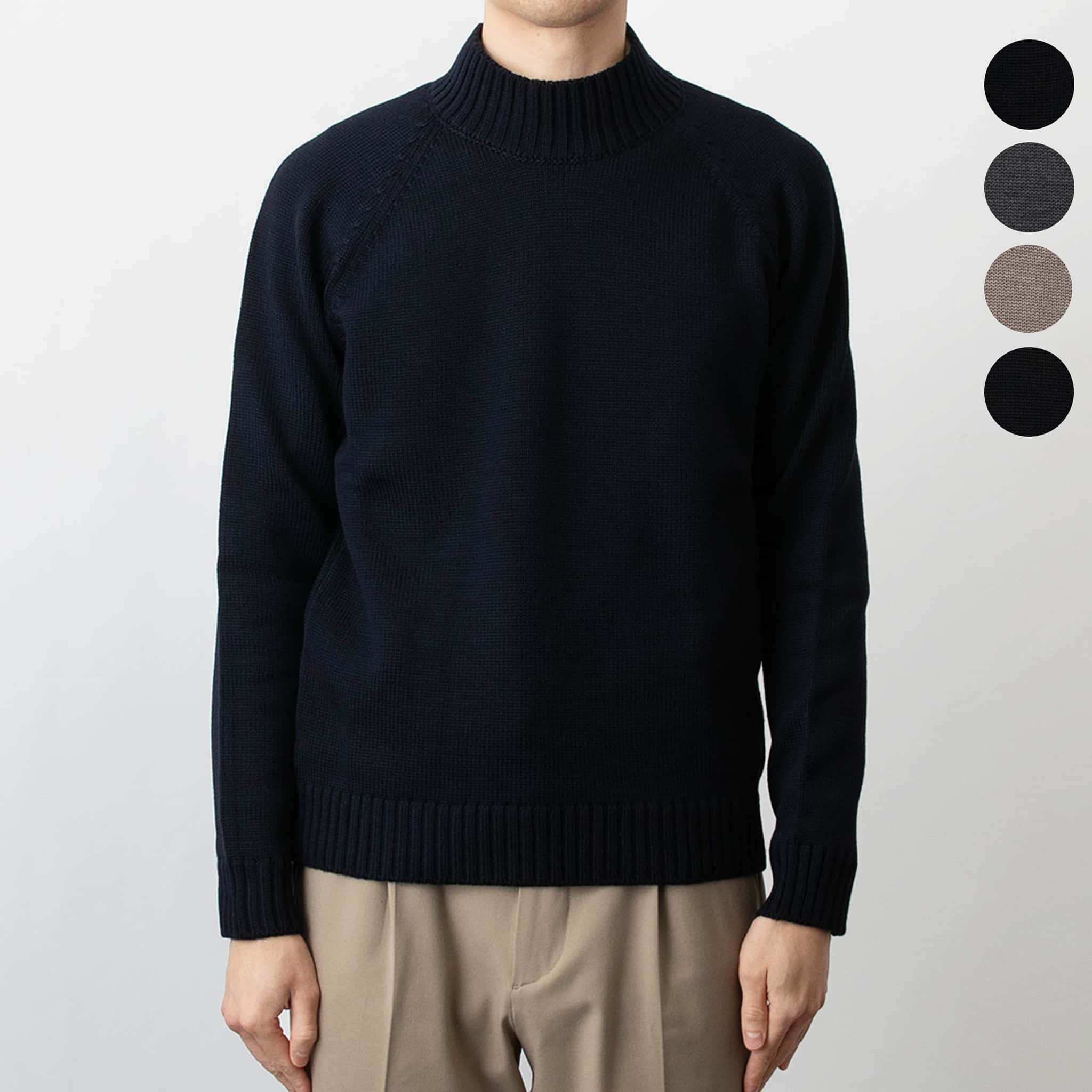 楽天市場】ザノーネ ZANONE モックネックニット メンズ ミドルゲージ