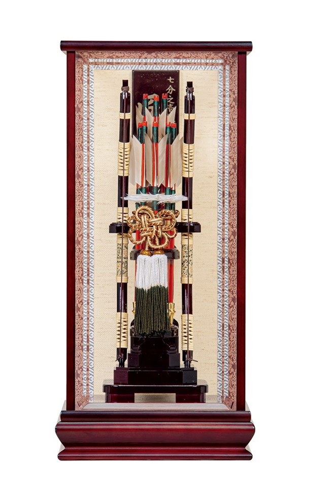 [エントリーでポイント＋14倍！] 破魔弓 平安豊久 ケース飾り 1/7号 木目之匠 初正月 GH-025 p5
