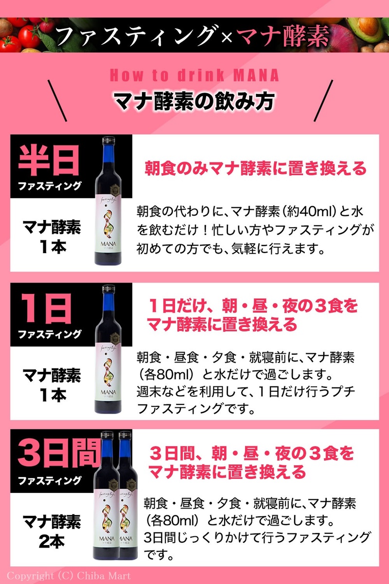 マナ酵素 酵素ドリンク ファスティング mana酵素 ファスティングドリンク 500ml×４本 断食 マナ ダイエットドリンク 置き換え 酵素原液  無添加 酵素ダイエット 人気ブランド多数対象