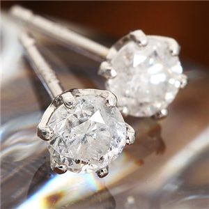 (インボイス対応)Pt900 ダイヤモンドピアス 0.3ctピアス プラチナ