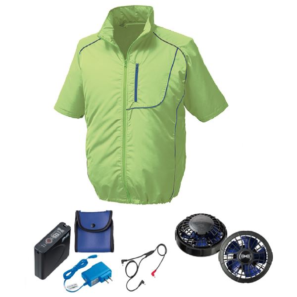 楽天市場】KU92100 空調服 R 綿・ポリ混紡 フルハーネス仕様 FAN2300B