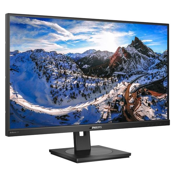 PHILIPS 27型ワイド液晶ディスプレイ ブラック 5年間フル保証（4K DP