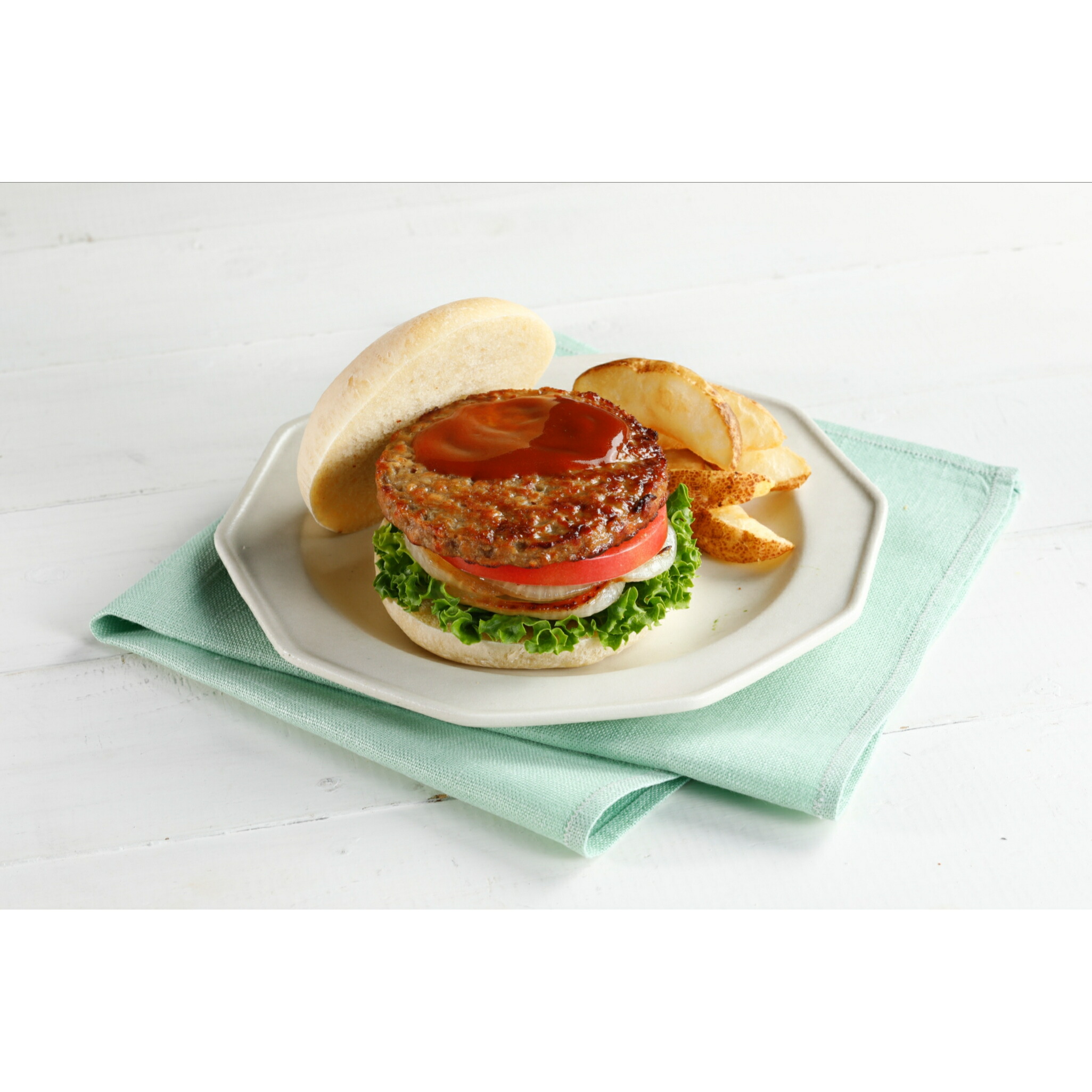 【楽天市場】《冷凍》 日東ベスト FMうす味バーガーパティ60 60GX25個入 アレルギー対応 乳不使用 卵不使用 小麦不使用 学校給食