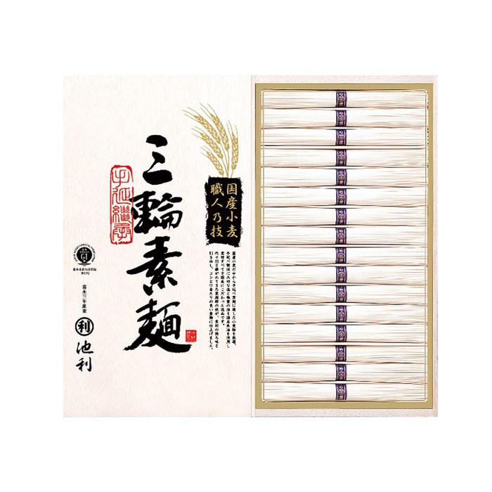 ＼ポイント10倍／そうめん 国内産小麦使用 三輪素麺 TB-30R【AP】詰め合わせセット 惣菜 グルメ 人気 おすすめ ギフト 贈答 取り寄せ お取り寄せグルメ 池利 そうめん 手延べ素麺 なめらか 弾力 モチモチ 上品な食感 プレゼント