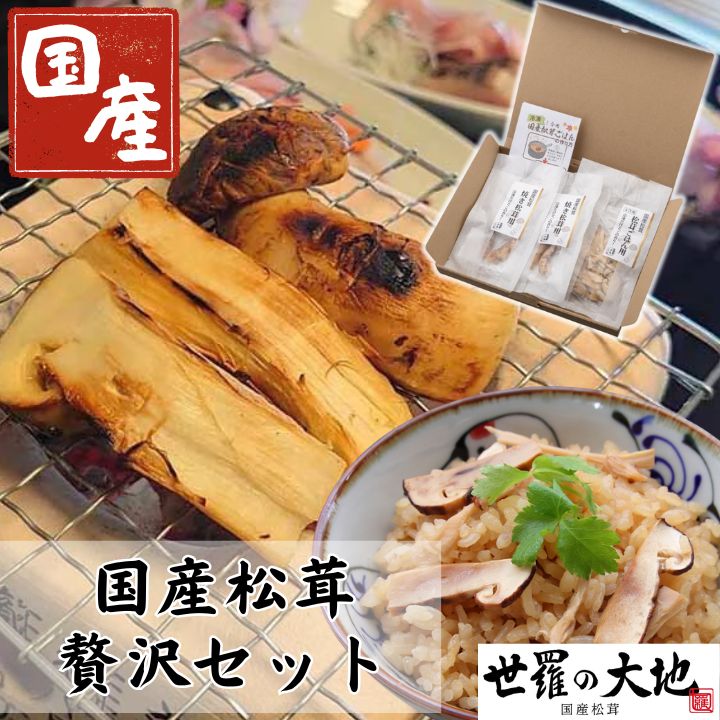 ＼ポイント2倍／国産 冷凍 松茸 国産松茸贅沢セット 焼き松茸 松茸ごはん まつたけ おつまみ まつたけ つぼみ 世羅の大地【23bk】