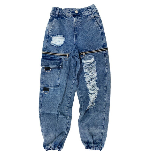 22春物新作 Anap Girl デザインショガ パンツ No 912 6840 アナップガール 子供服 女の子 ロング パンツ ストリート カジュアル シンプル ダンス ジュニア ボトムス ダメージ 白 青 ブルー 夏 春 Southwestne Com